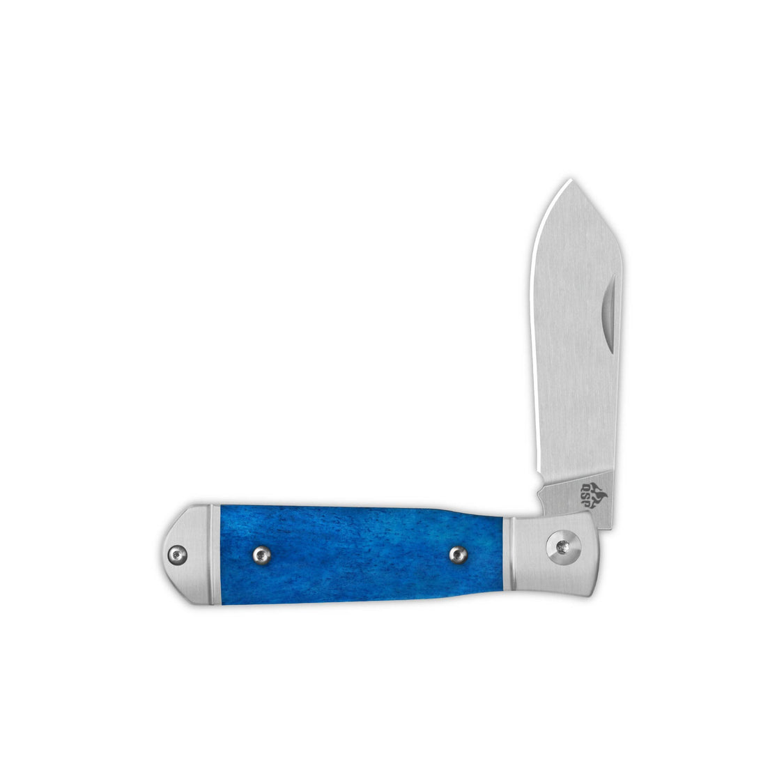 QSP Jumping QS167-B 14C28N blade Blue Bone Handle Jack Slip Joint Pocket Knife
