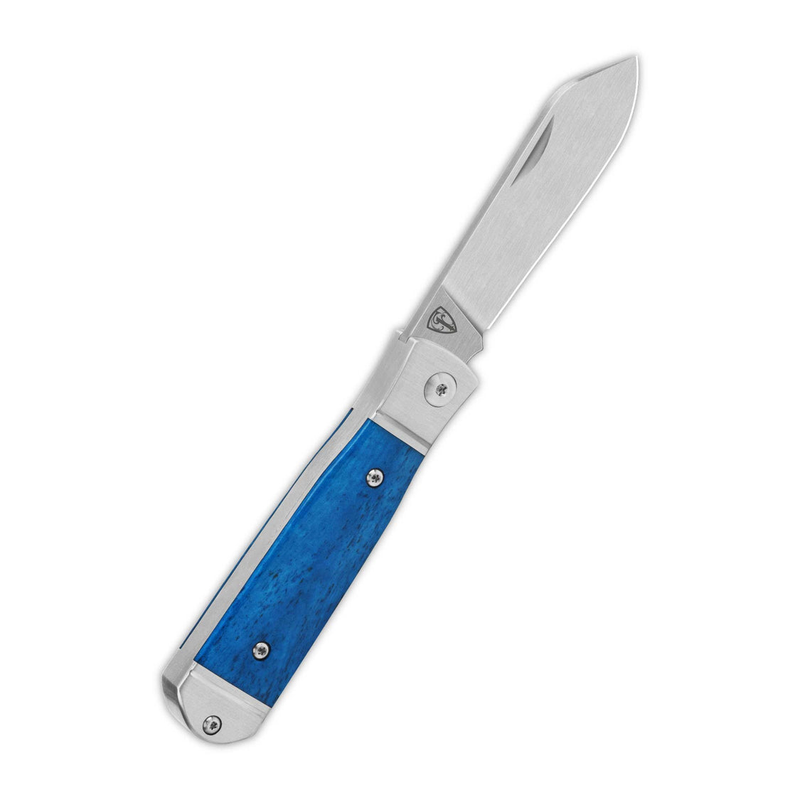 QSP Jumping QS167-B 14C28N blade Blue Bone Handle Jack Slip Joint Pocket Knife