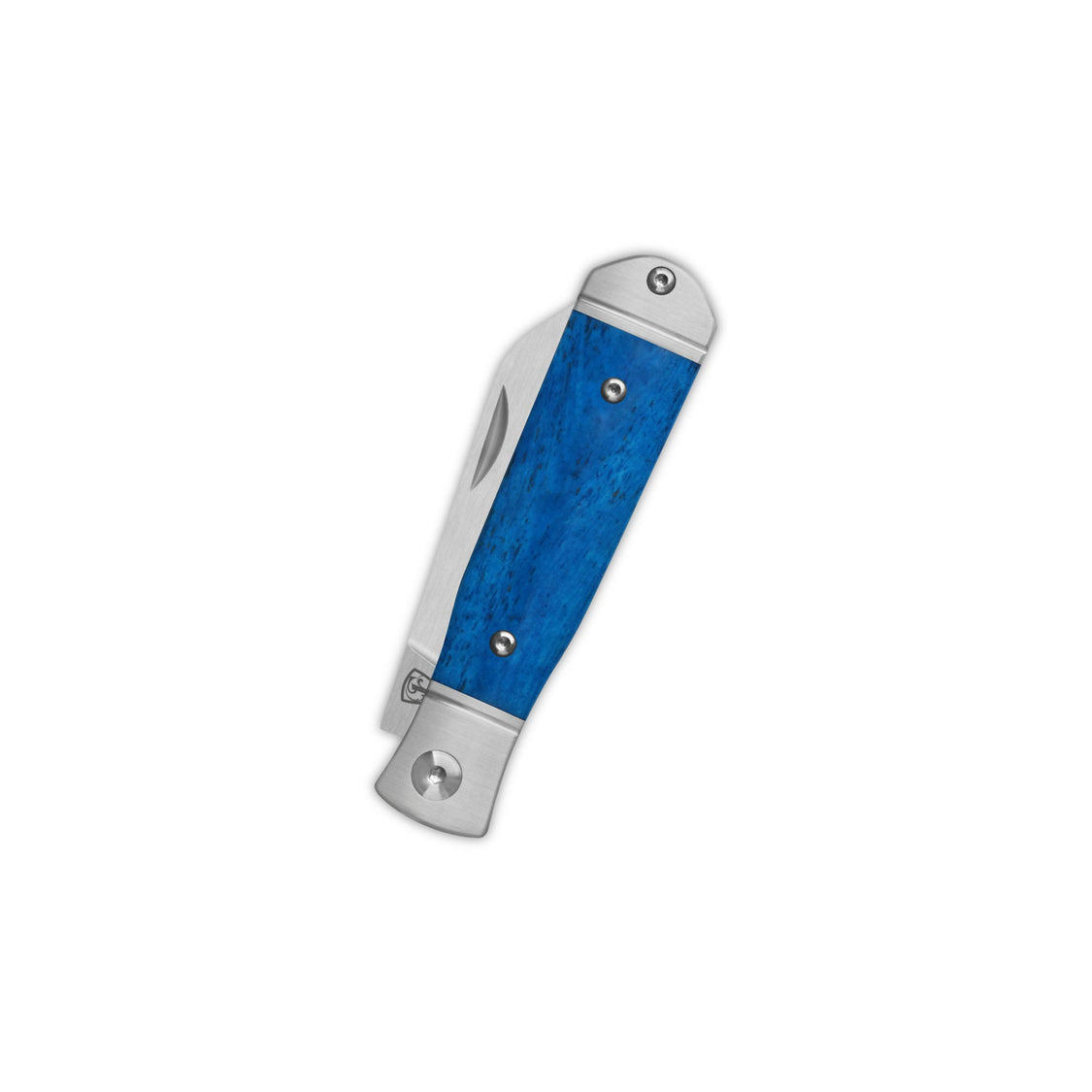 QSP Jumping QS167-B 14C28N blade Blue Bone Handle Jack Slip Joint Pocket Knife