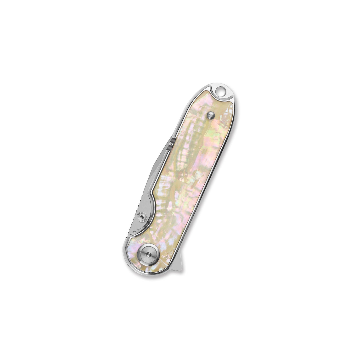 QSP Nebula QS168-A 14C28N Blade Mother of Pearl Handle Liner Lock Pocket Knife