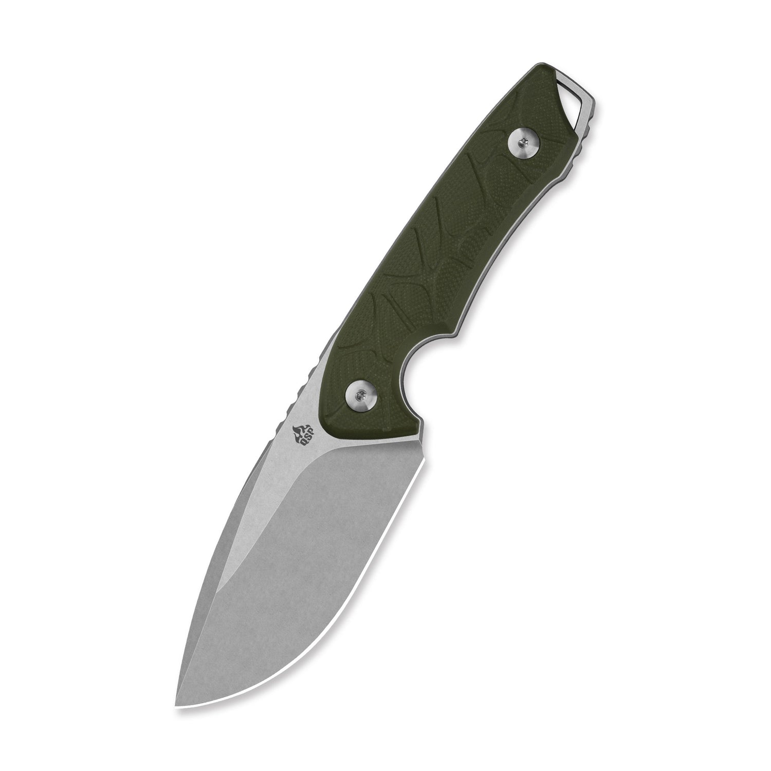 QSP Tiny TOT QS169-B1 10Cr15MoV Blade OD Green G10 Handle Fixed Blade Knife