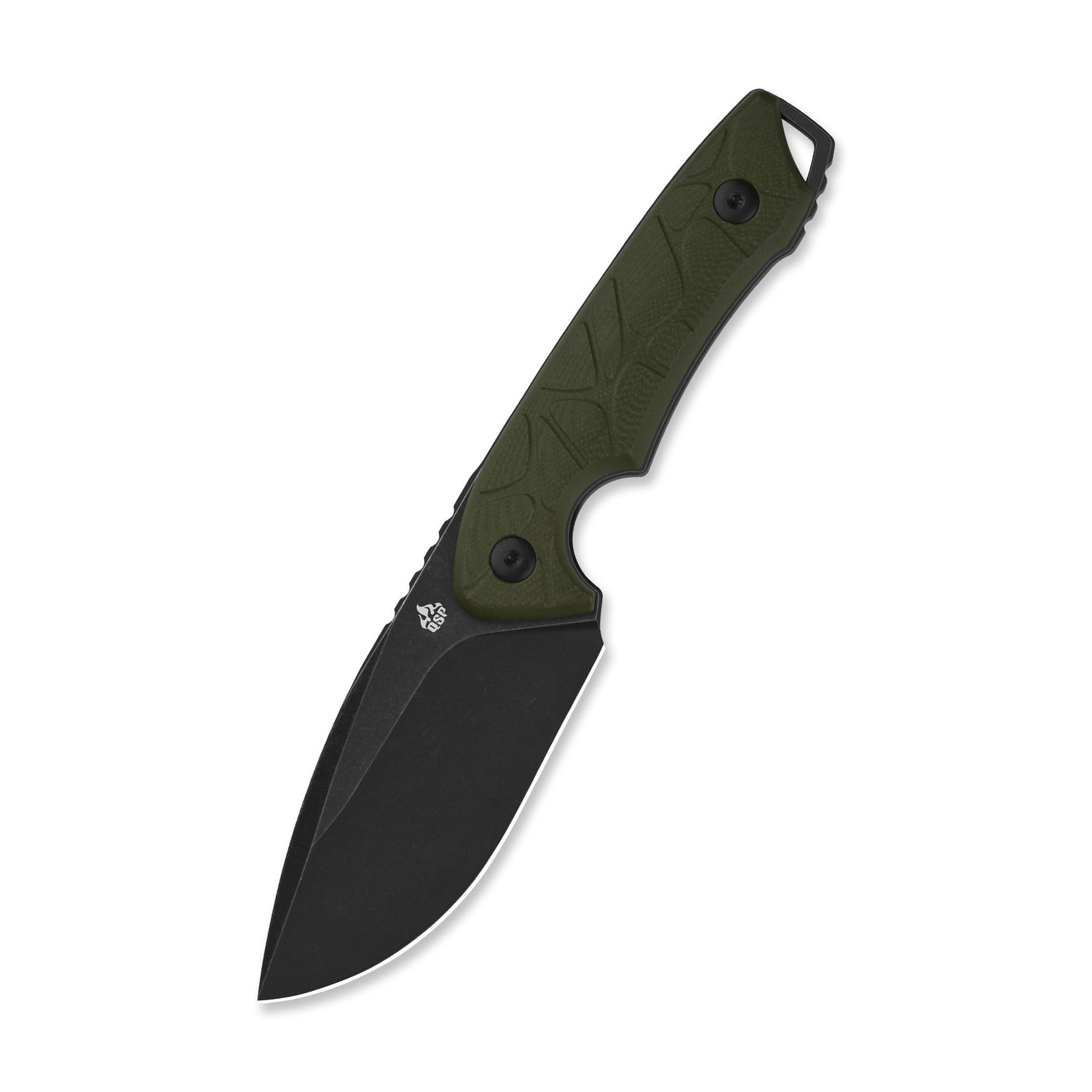 QSP Tiny TOT QS169-B2 10Cr15MoV Blade OD Green G10 Handle Fixed Blade Knife