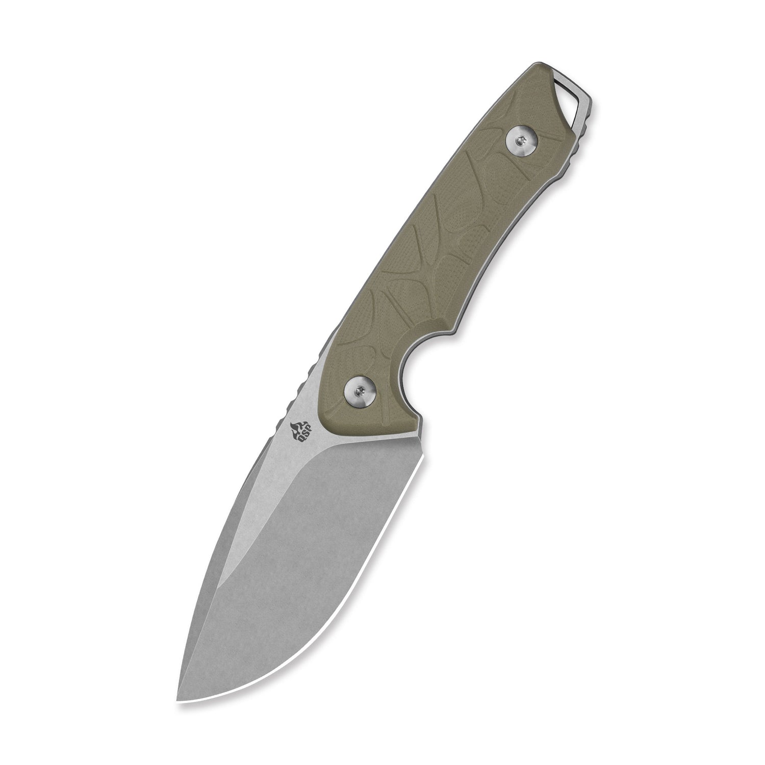 QSP Tiny TOT QS169-C1 10Cr15MoV Blade Sand G10 Handle Fixed Blade Knife
