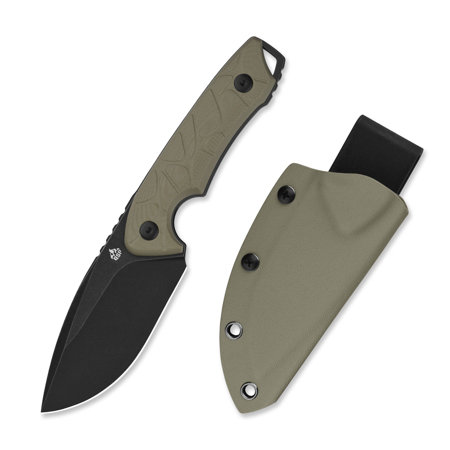 QSP Tiny TOT QS169-C2 10Cr15MoV Blade Sand G10 Handle Fixed Blade Knife