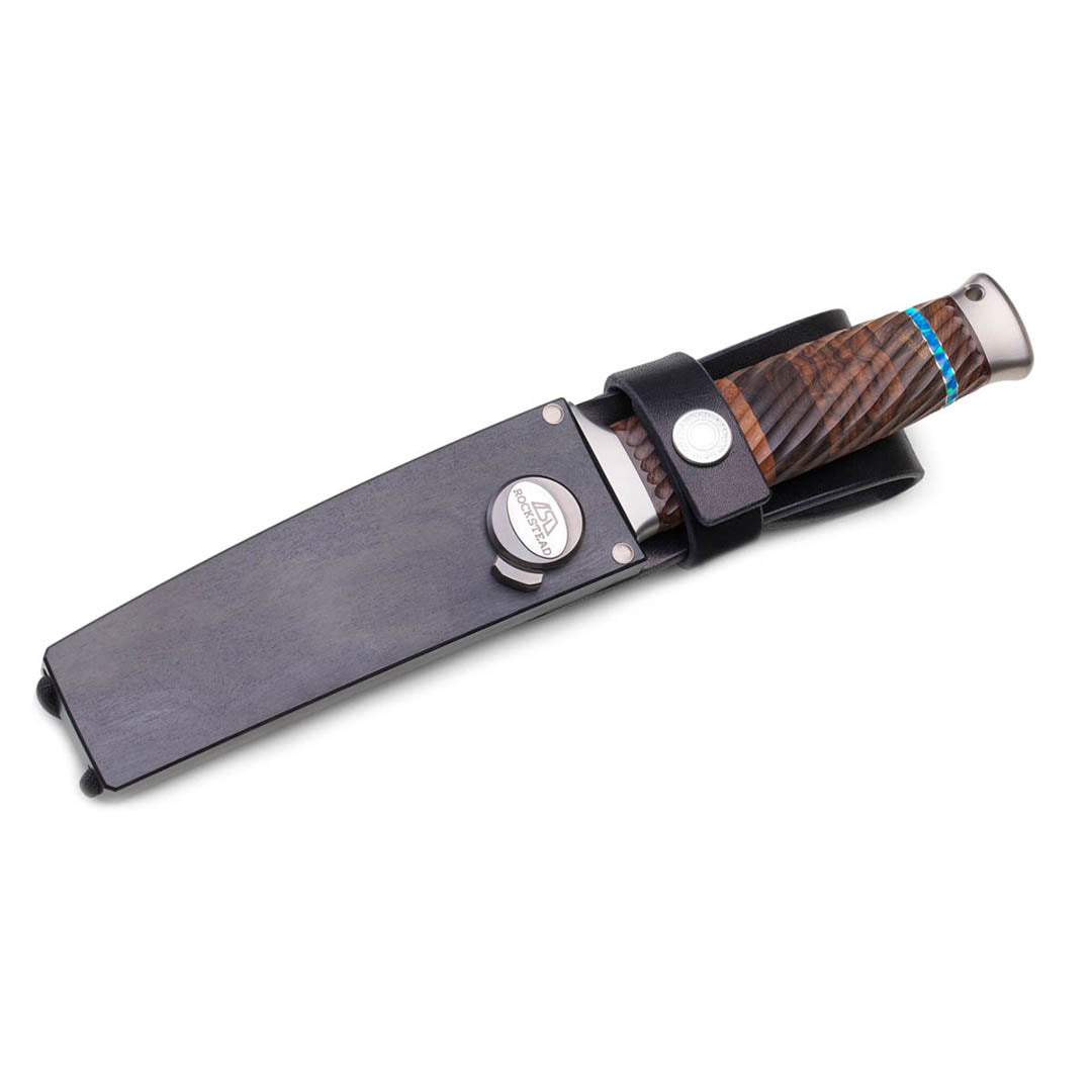 Rockstead Fixed Knives DON-ZDP ZDP189 Blade Titanium Ironwood Handle