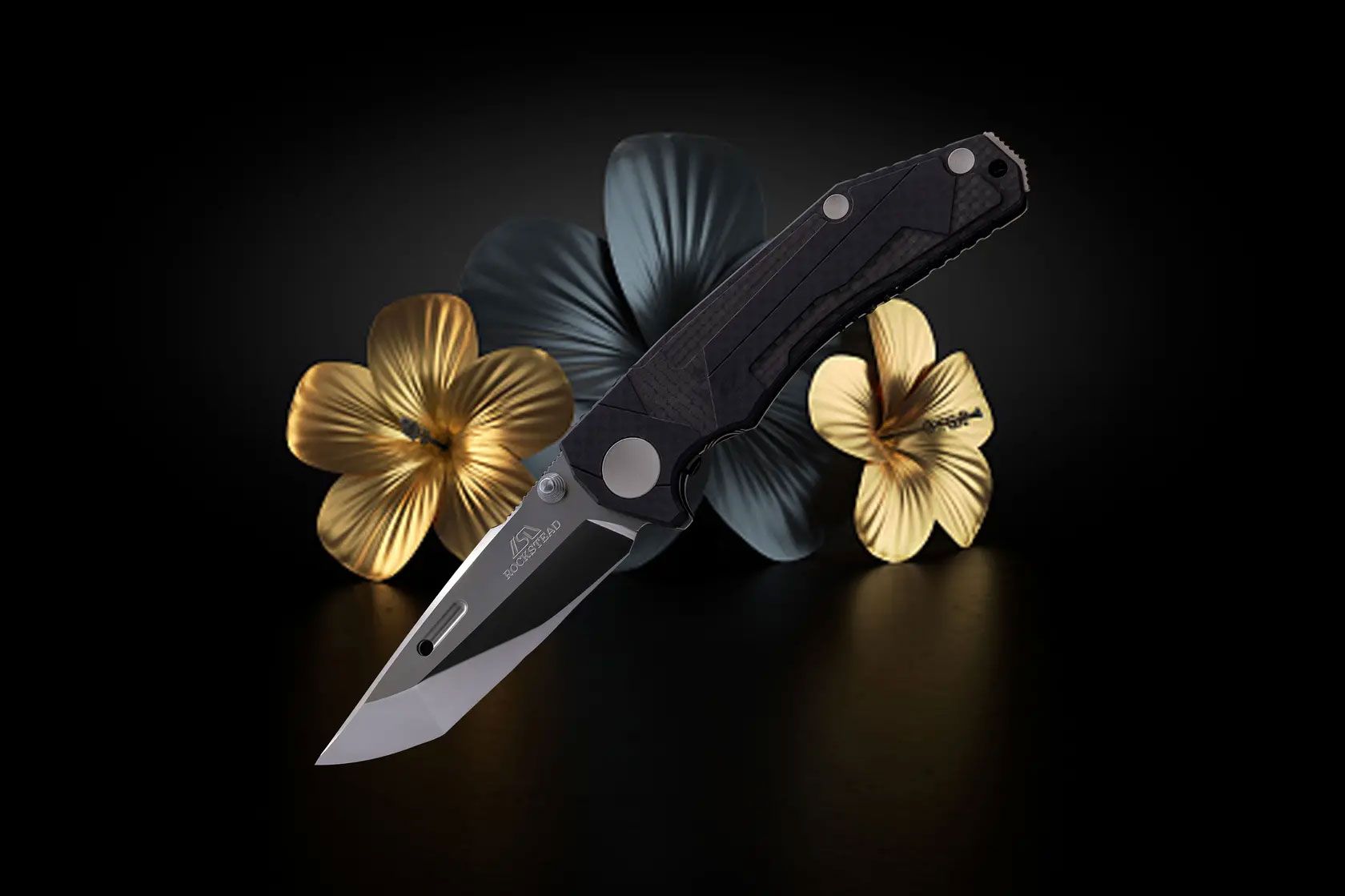 Rockstead REN-ZDP Premium Japanese Folding Knife with Tanto Convex ZDP189 Blade