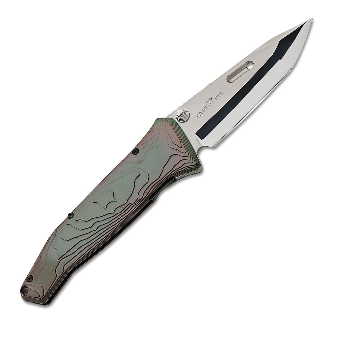 Rockstead SAI T-ZDP (DP) Zdp189 Blade Titanium Handle Honzukuri Mirror Polished Japanese Folding Knife