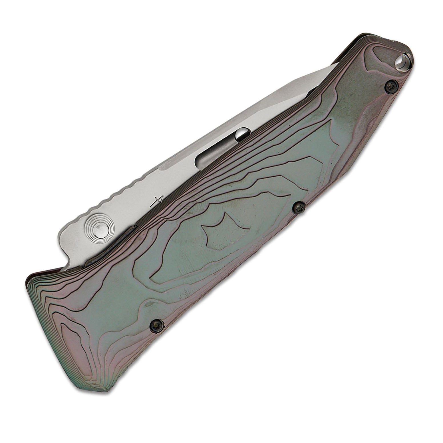 Rockstead SAI T-ZDP (DP) Zdp189 Blade Titanium Handle Honzukuri Mirror Polished Japanese Folding Knife
