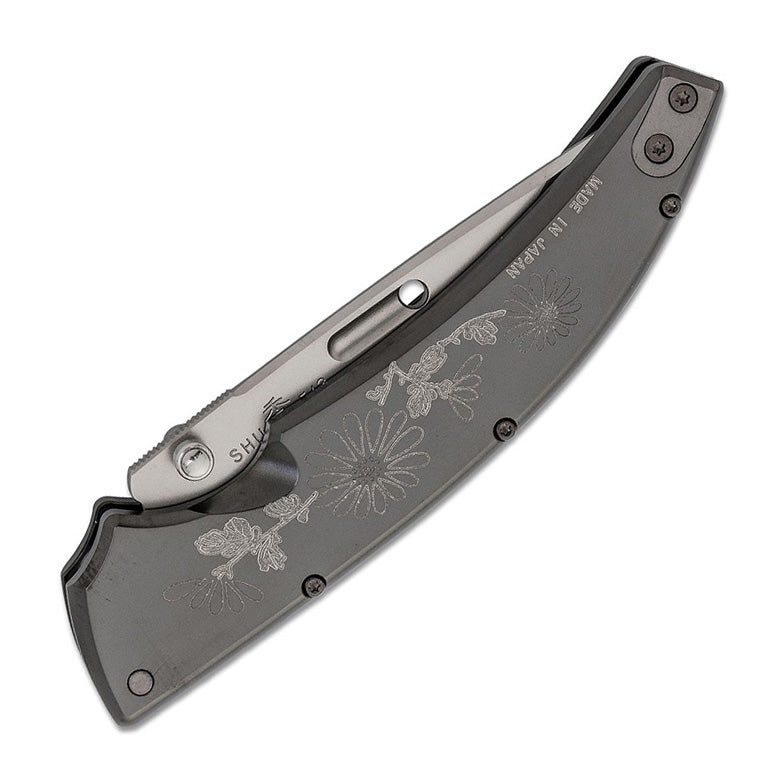 Rockstead Folding Knife SHU CB-ZDP (KIKU) ZDP-189 Blade Titanium Handle Knives Collect Button Lock