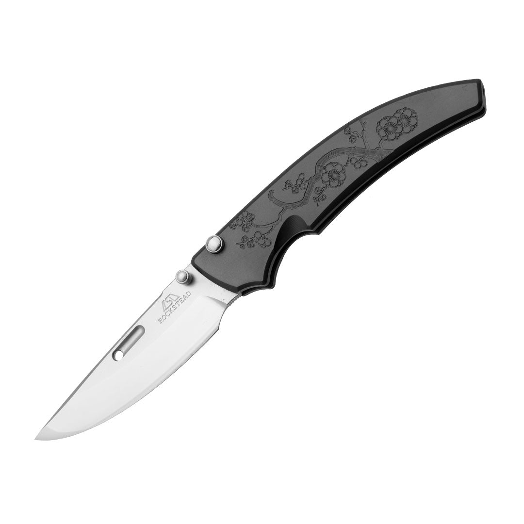 Rockstead Folding Knife SHU-CB-ZDP (UME) ZDP-189 Blade Titanium Handle Knives Collect Button Lock