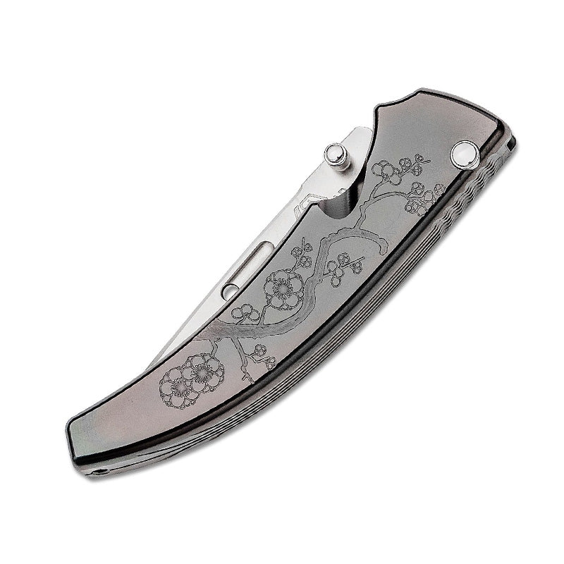 Rockstead Folding Knife SHU-C-ZDP (DP) ZDP-189 Blade Titanium Handle Knives Collect Button Lock