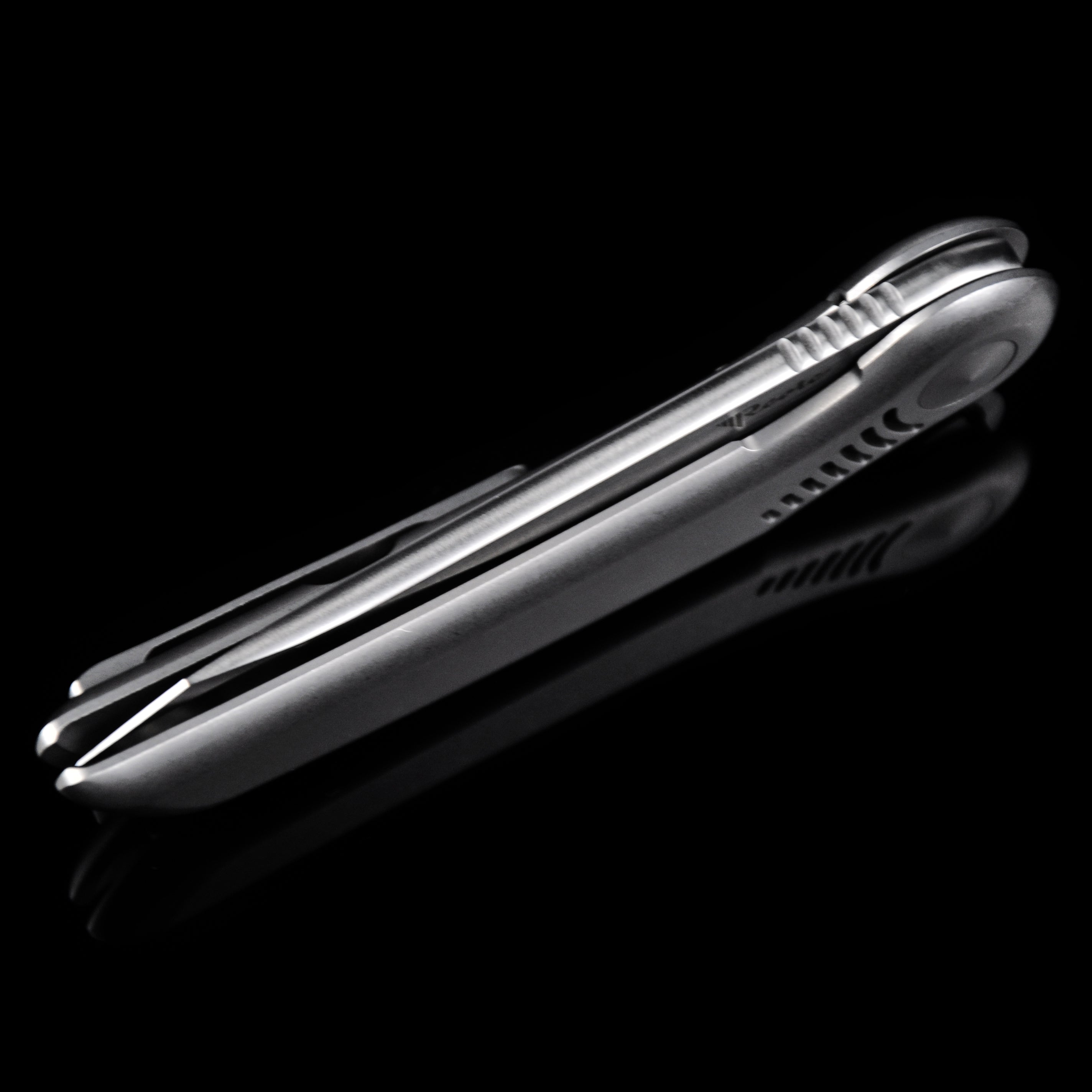 Reate Knives Gents #9 M390 Blade Titanium Handle Flipper Knife Frame Lock