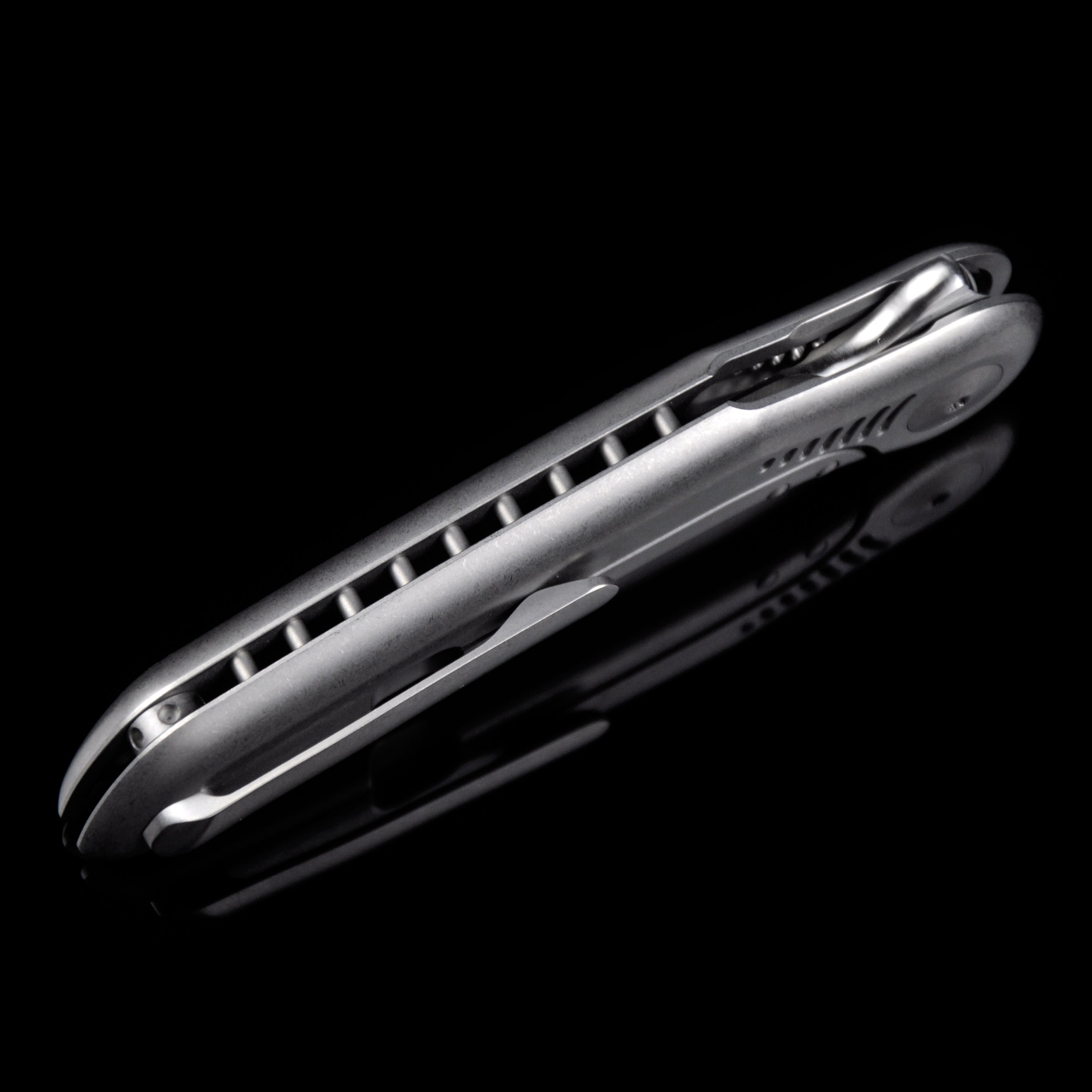 Reate Knives Gents #9 M390 Blade Titanium Handle Flipper Knife Frame Lock