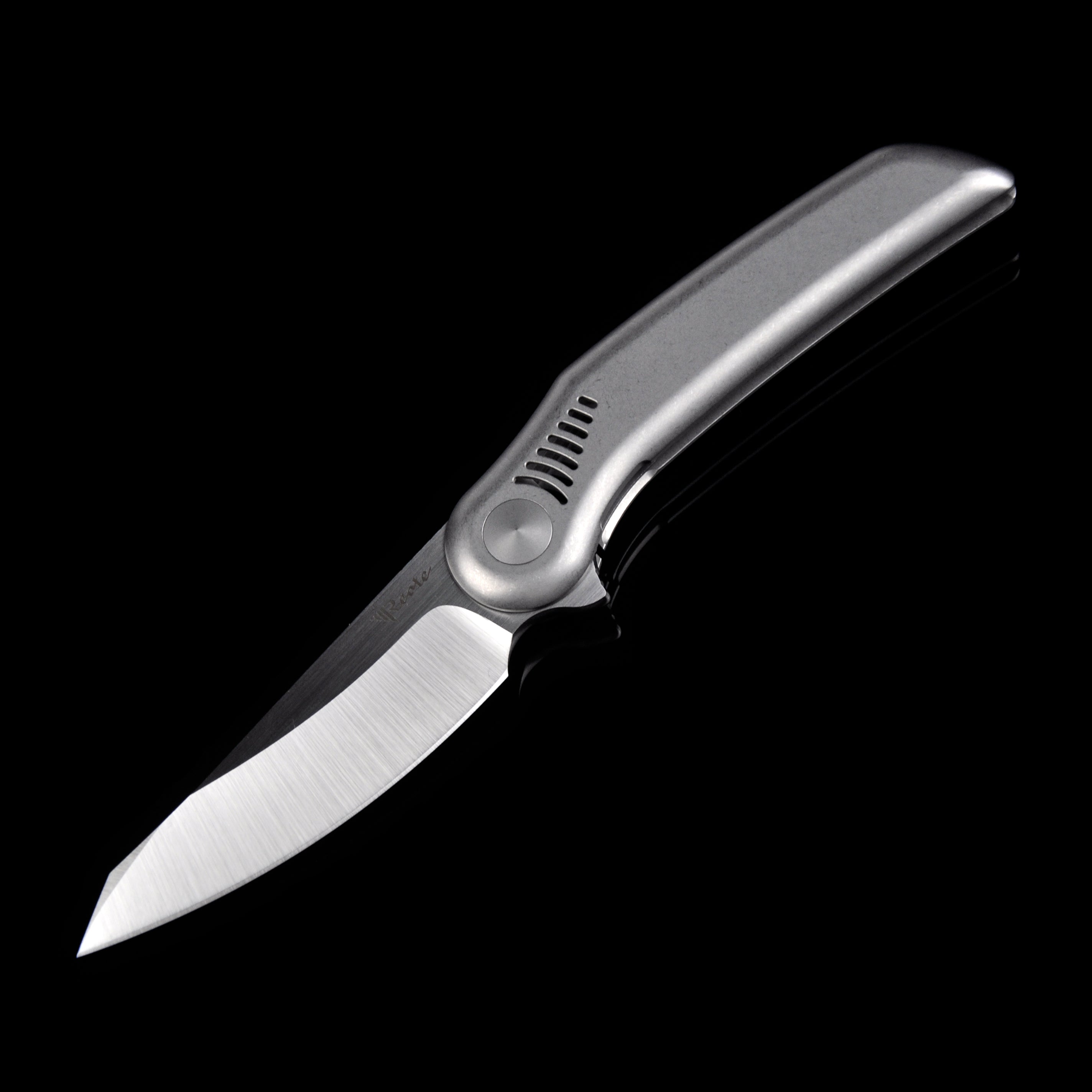 Reate Knives Gents #9 M390 Blade Titanium Handle Flipper Knife Frame Lock