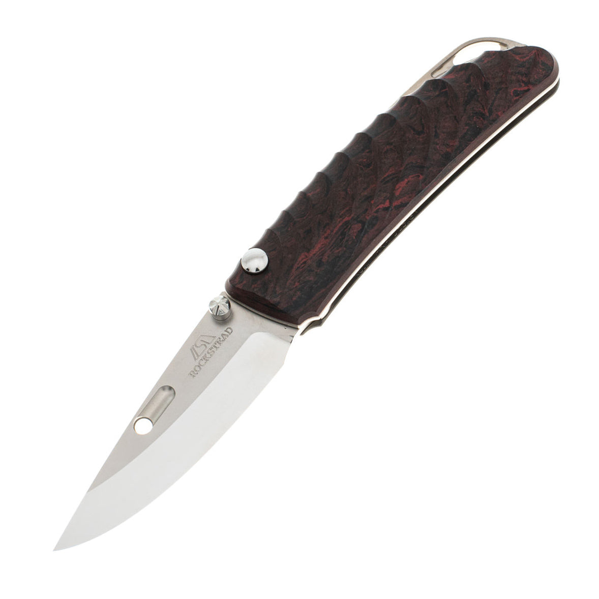 Rockstead NEHAN-ZDP (ER) Folding Knife with Ebonite and Titanium Handle