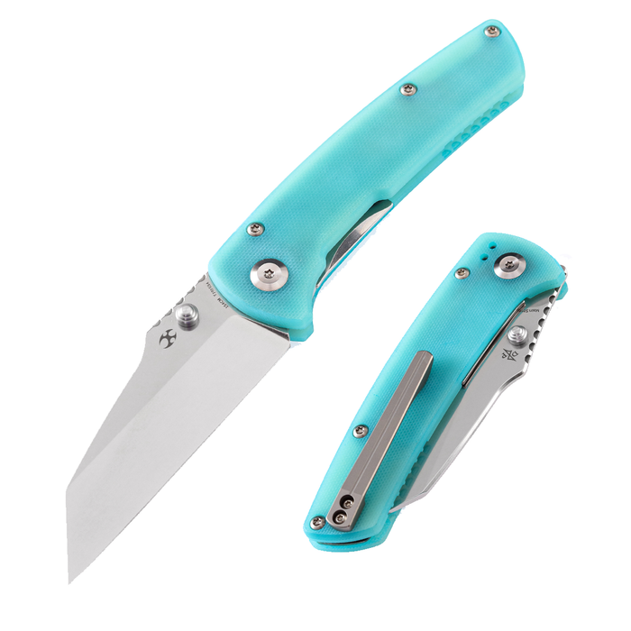 KANSEPT Main Street T1015B4 154CM Blade Blue G10 Handle Liner Lock