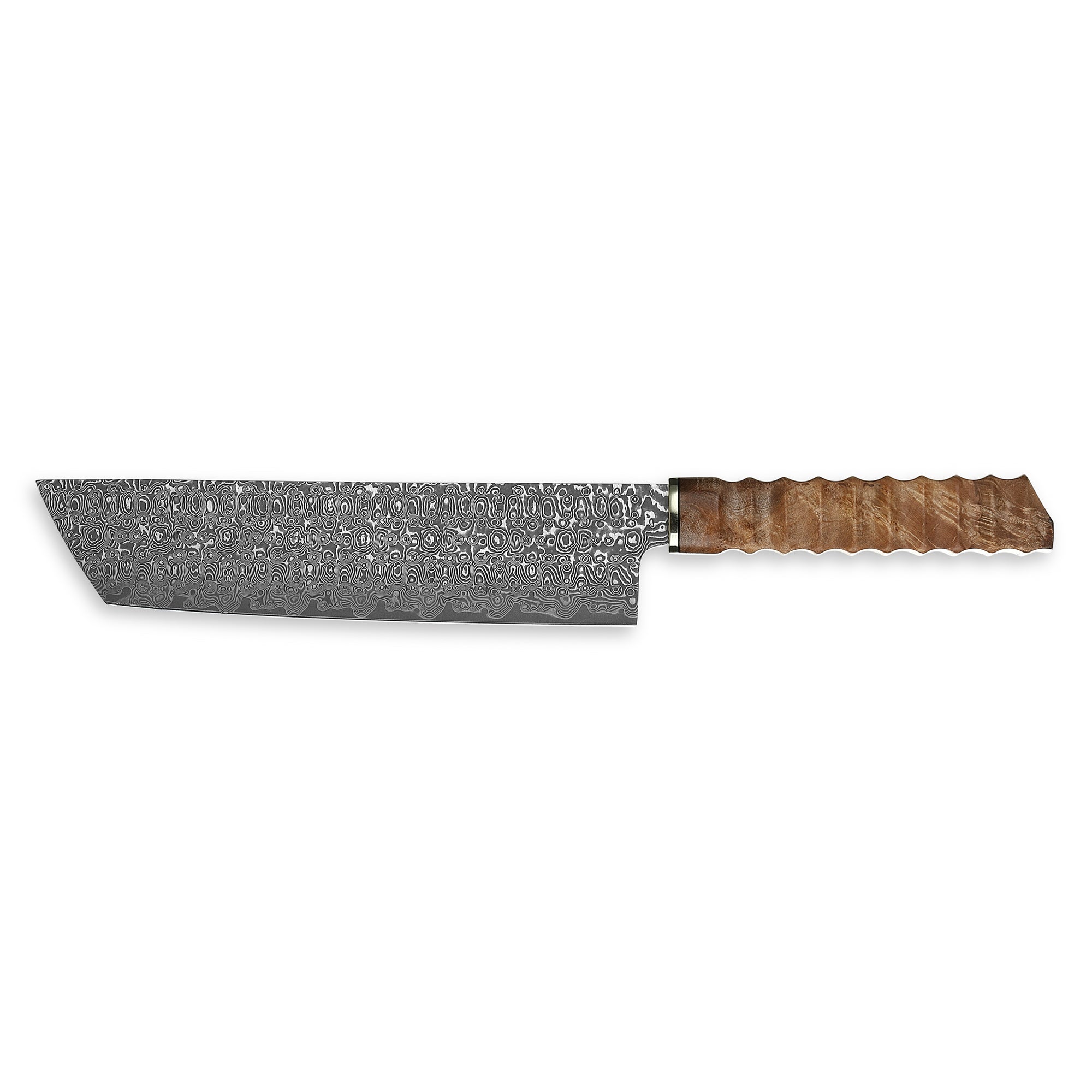 Xin Cutlery XinCraft XC128 Damascus Blade Burl Wood Handle Nakiri Knife