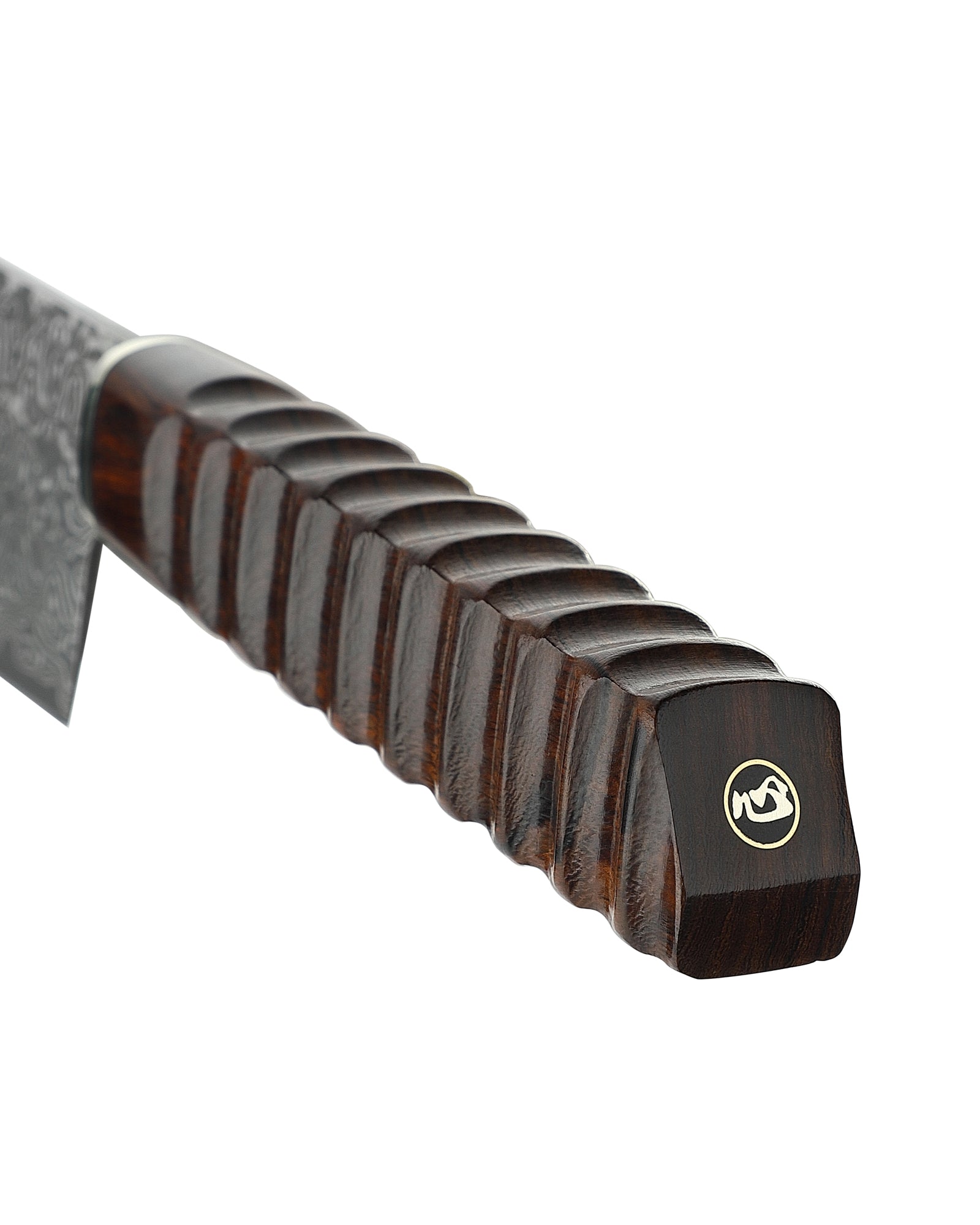 Xin Cutlery XinCraft XC129 Damascus Blade Burl Wood Handle Nakiri Knife