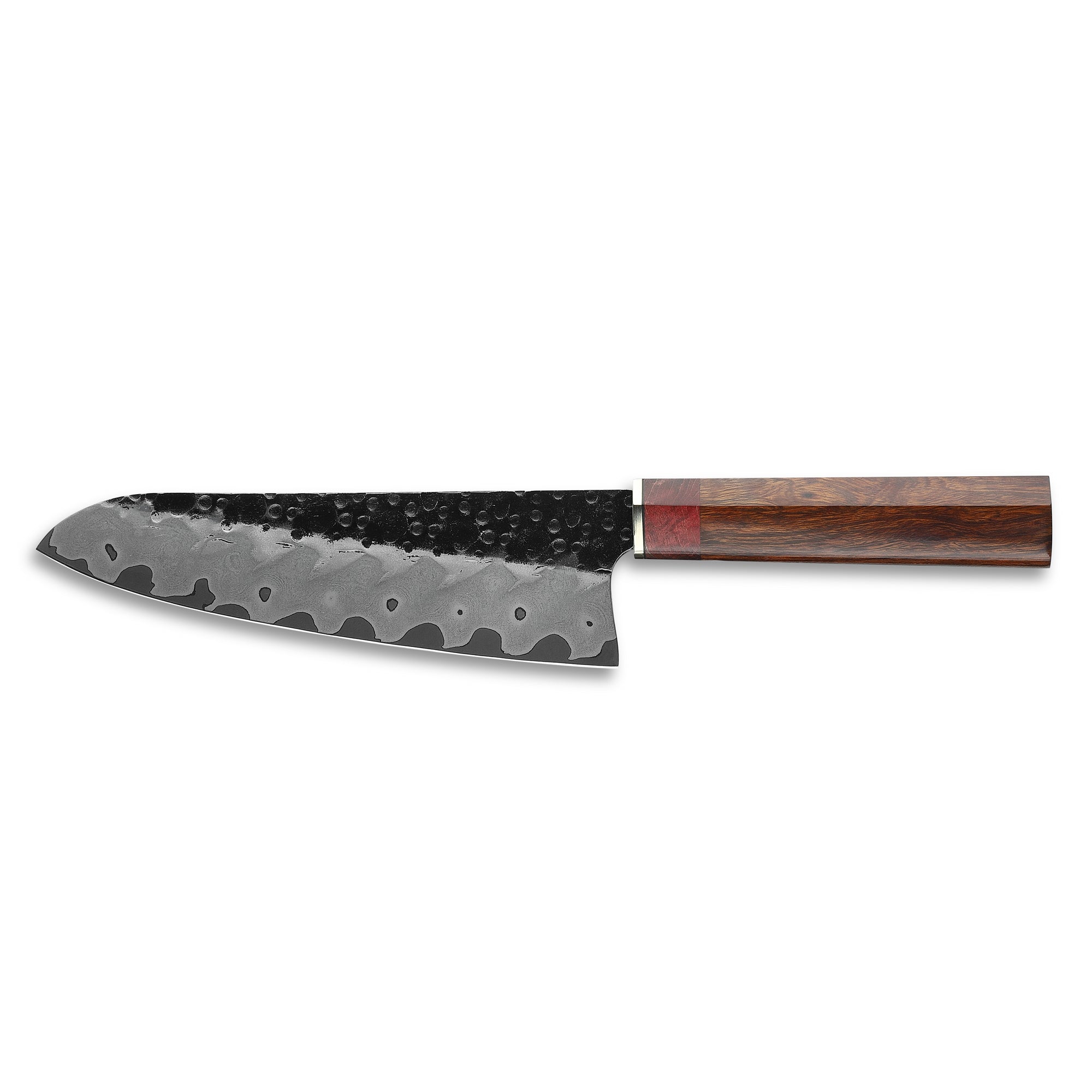 Xin Cutlery XinCraft XC134 440C Blade Iron Wood Handle Santoku Knife