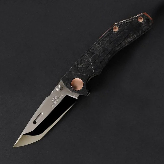 Rockstead REN-ZDP (DMB) Premium Japanese Folding Knife with Tanto Convex ZDP189 Blade