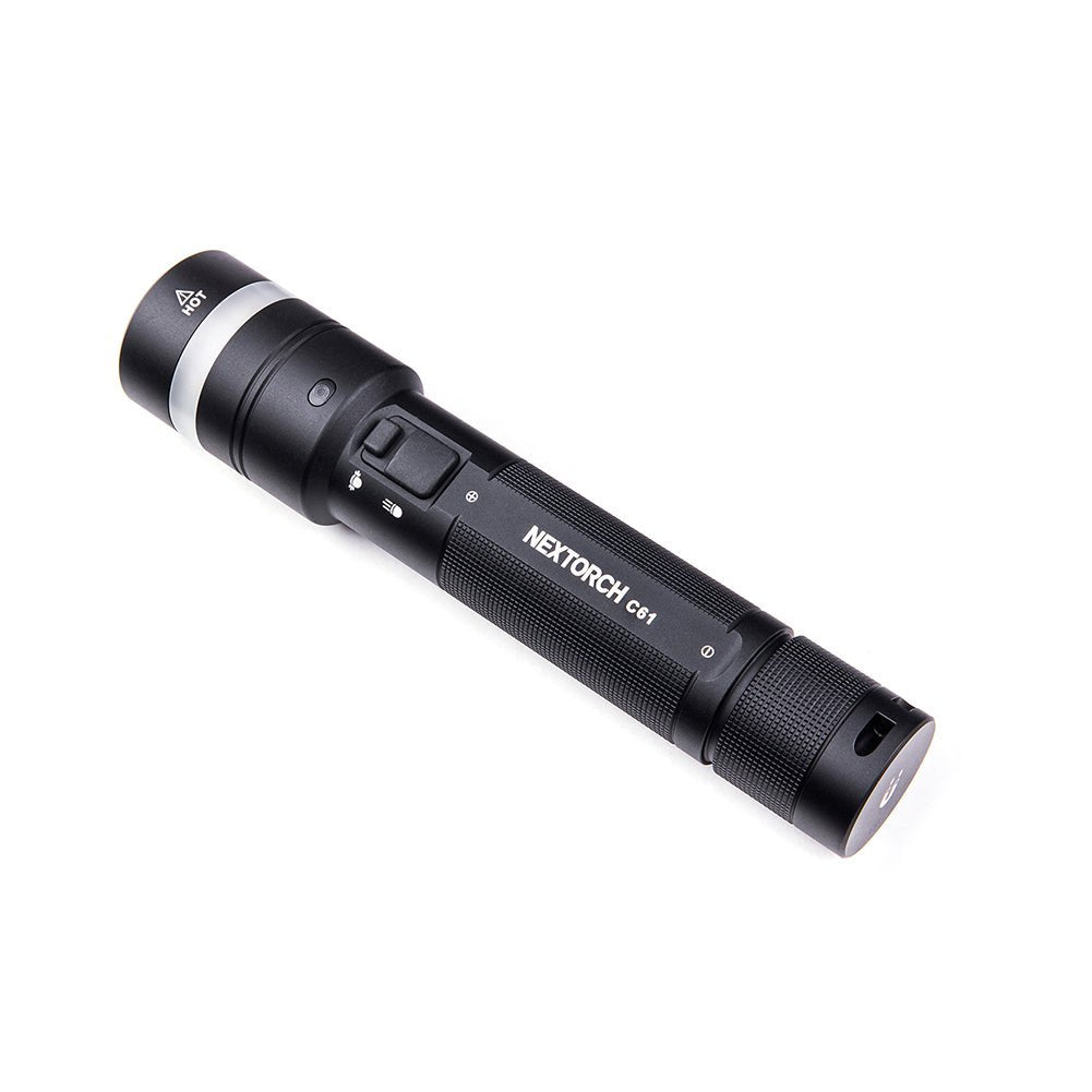 Nextorch Dual-Beam C61 Flashlight with Stepless Dimming 3500 Lumens EDC Tools