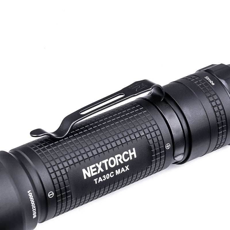 NEXTORCH TA30C MAX One-Step Strobe Tactical Flashlight - 3000 Lumens Black