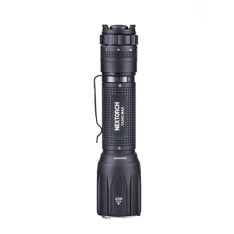 NEXTORCH TA30C MAX One-Step Strobe Tactical Flashlight - 3000 Lumens Black