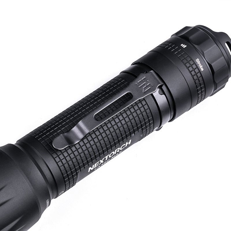NEXTORCH TA30C MAX One-Step Strobe Tactical Flashlight - 3000 Lumens Black