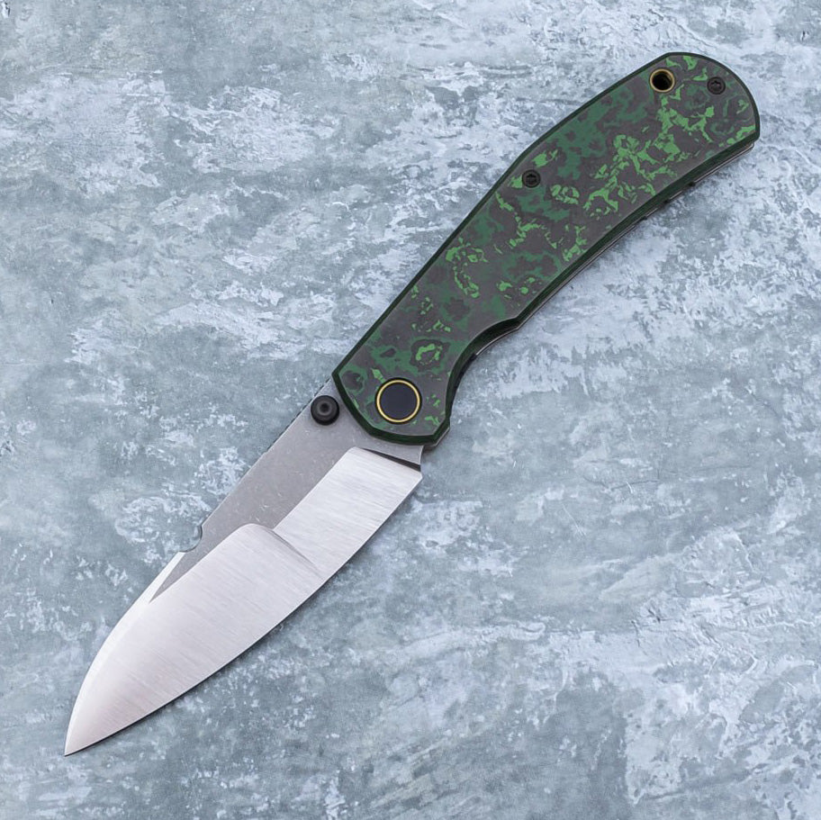 Arakun knives Fatum DiGri QPM420V Blade Carbon Fiber Handle Frame Lock Handmake Custom