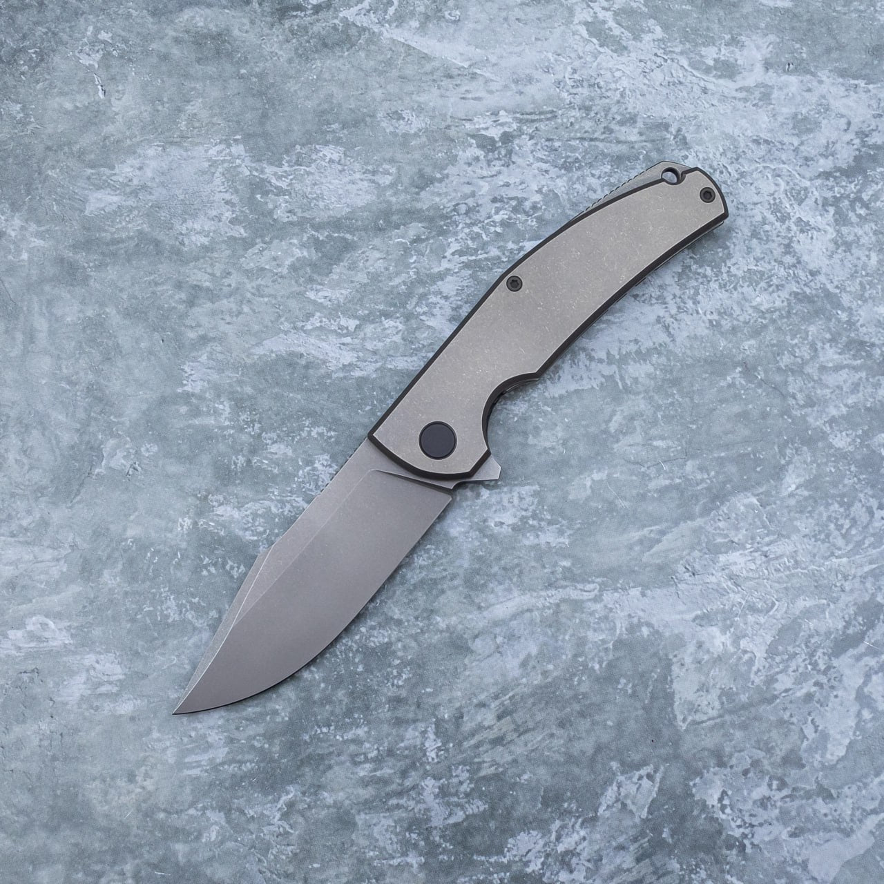 Arakun knives Mini Antago Flipper M398 Blade Titanium Handle Handle Frame Lock Handmake Custom
