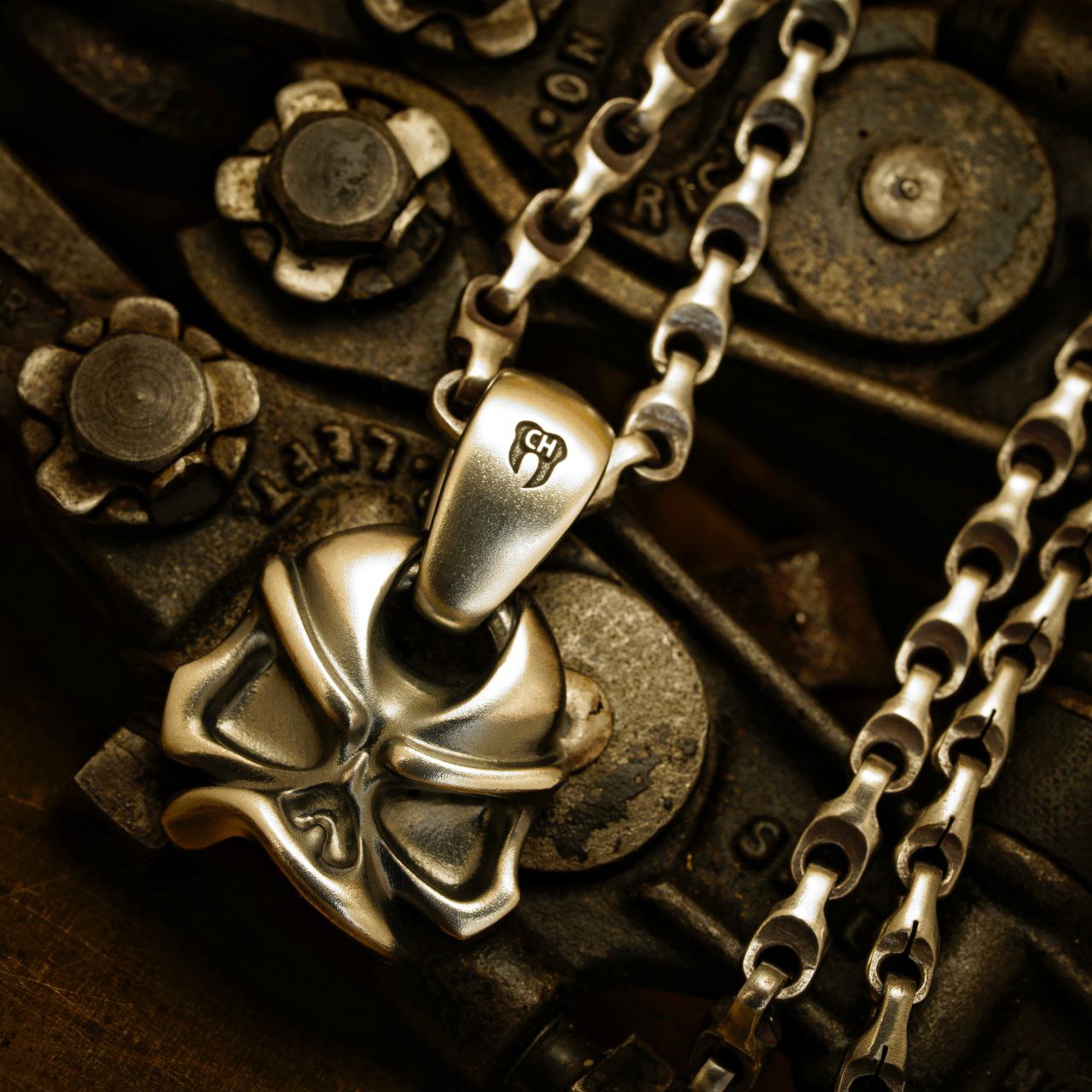 【Presale】Cpprhd Bead Skull Pendant Does Not Include Necklace