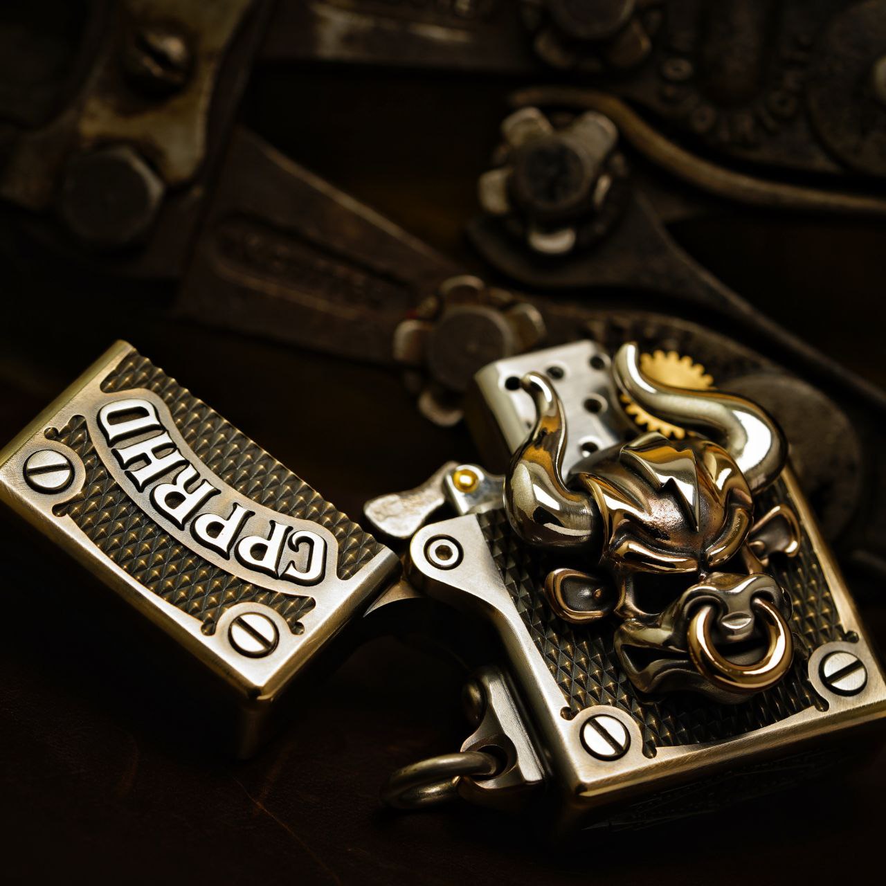 Cpprhd Bull Handmade Bull Custom Kerosene Lighter