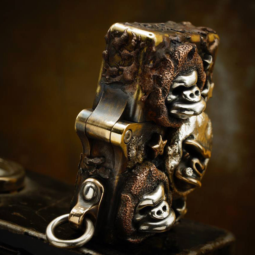 Phase Objects Custom Fire Monkey Lighter Limited Exclusive Sale Number:2