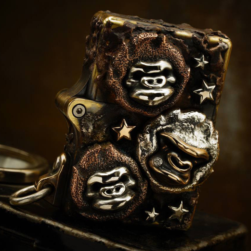 Phase Objects Custom Fire Monkey Lighter Limited Exclusive Sale Number:2