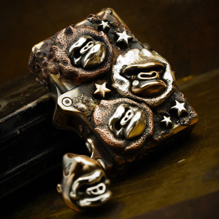 Phase Objects Custom Fire Monkey Lighter Limited Exclusive Sale Number:2
