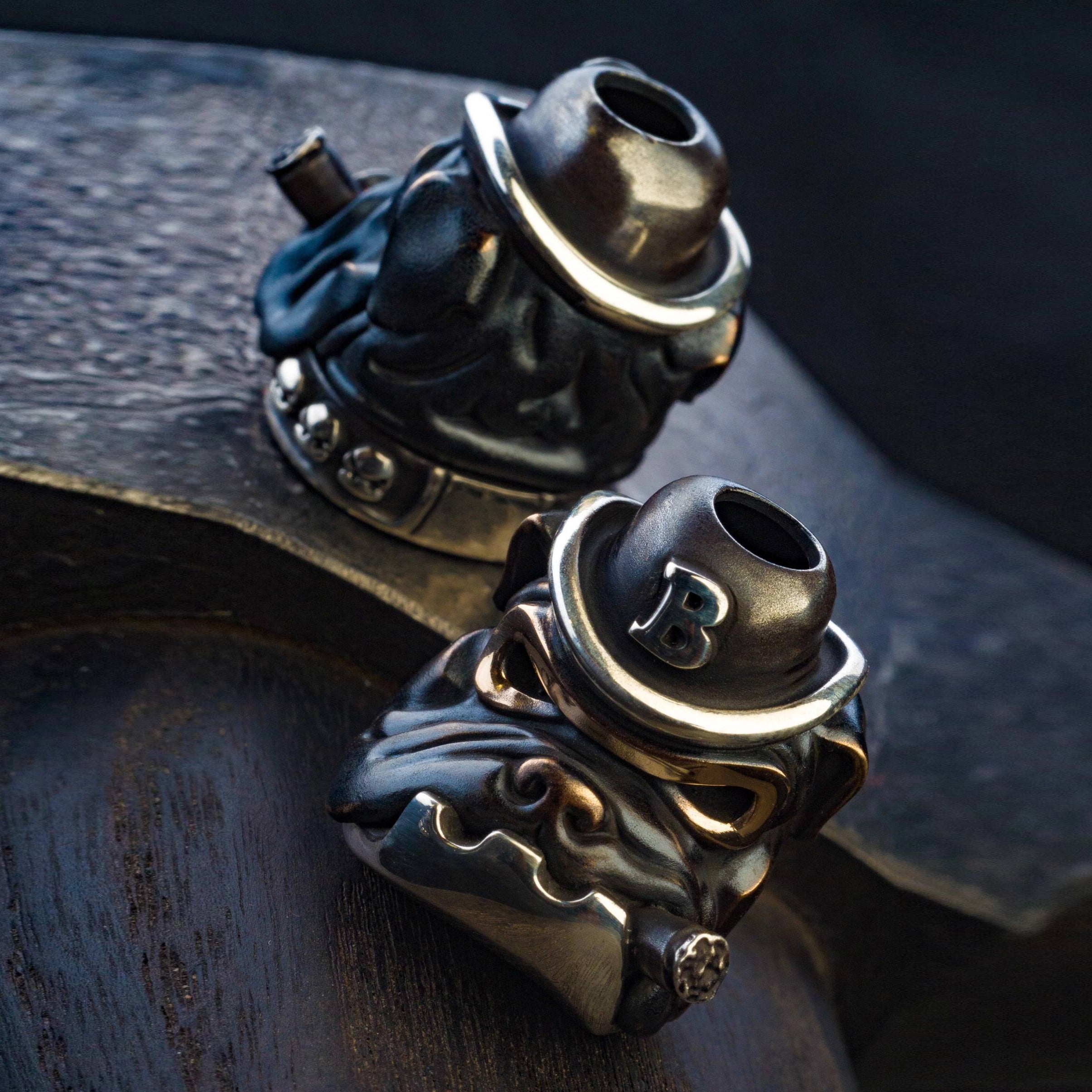 Peshkov Brother Bulldog Lanyard Bead Knife Bead Edc Pendant Bead Limited