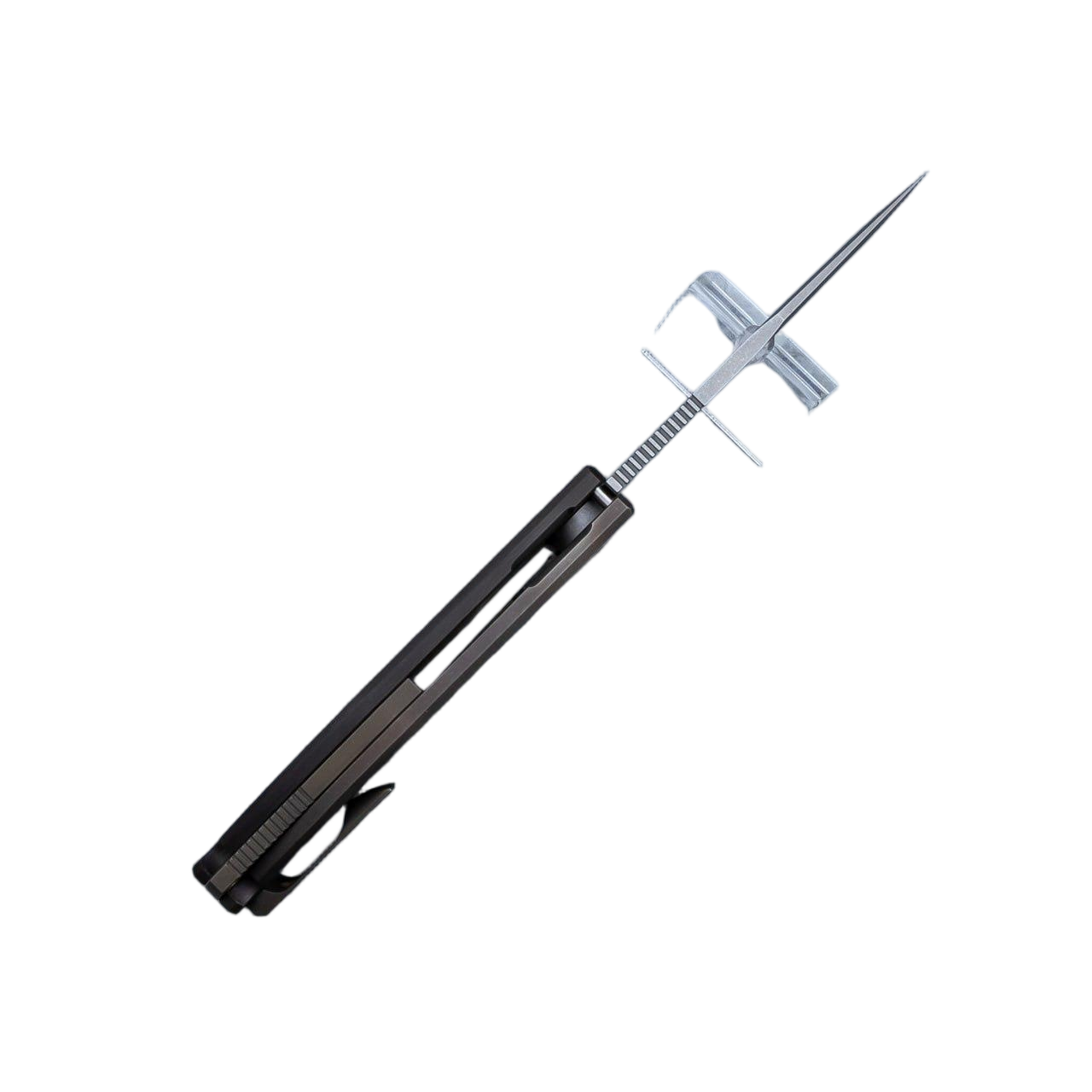 Arakun knives Antago Flipper S110V Blade CamoGold CF Handle Frame Lock