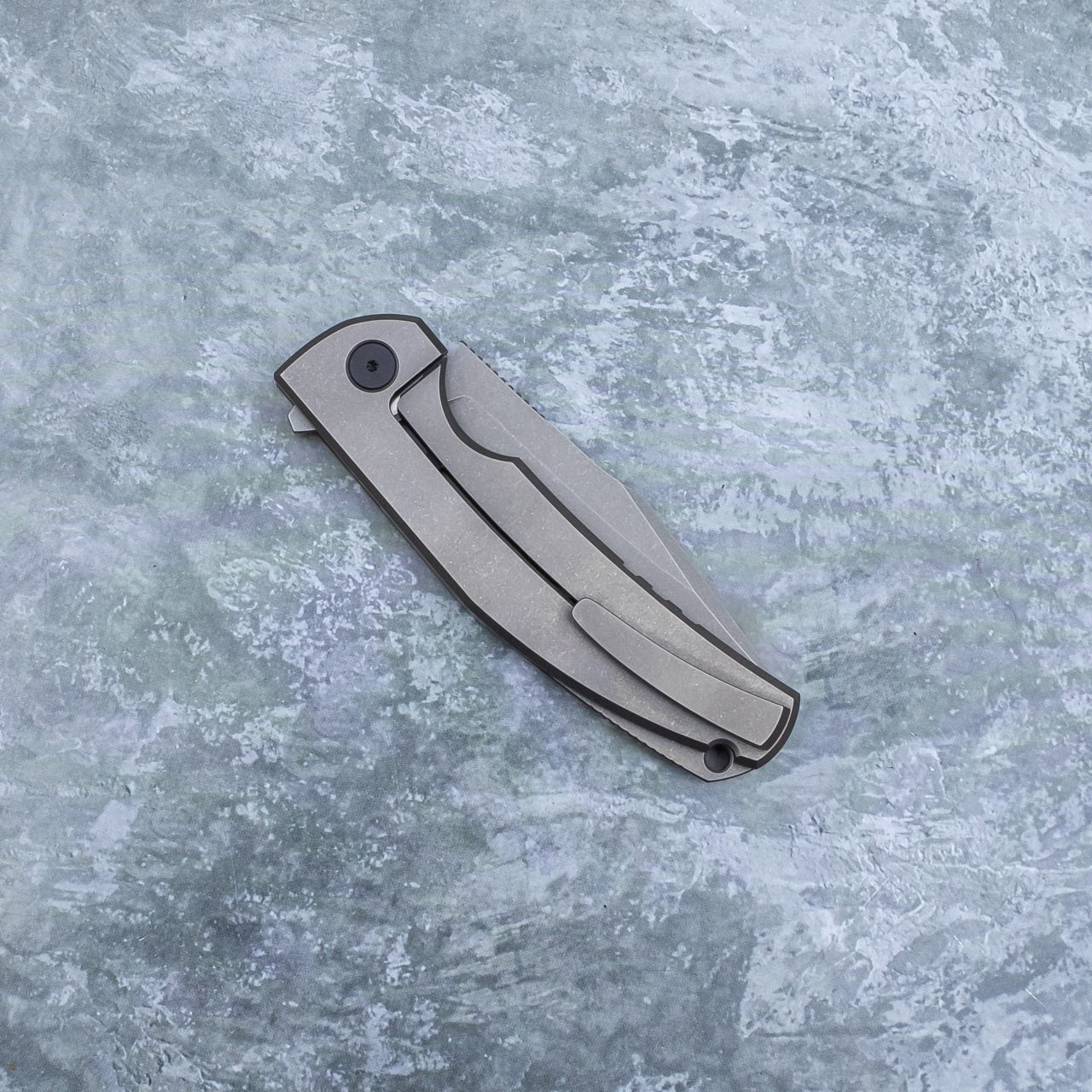Arakun knives Mini Antago Flipper M398 Blade Titanium Handle Handle Frame Lock Handmake Custom