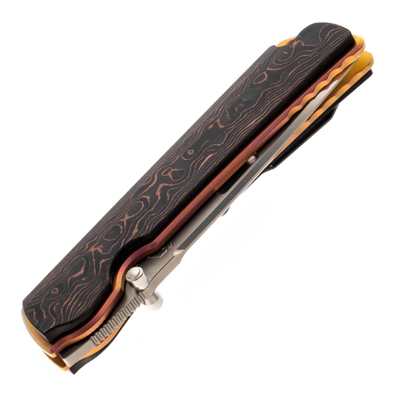 Rockstead HIGOⅡ X-FCF-ZDP (CC) Japanese Folding Knife with Honzukuri Convex Blade