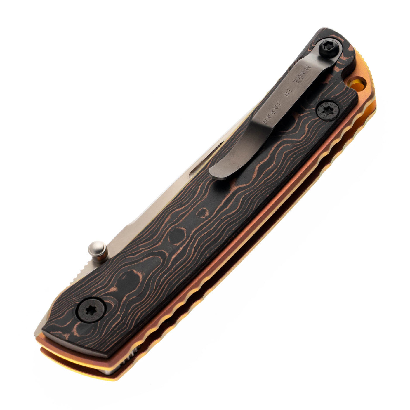 Rockstead HIGOⅡ X-FCF-ZDP (CC) Japanese Folding Knife with Honzukuri Convex Blade