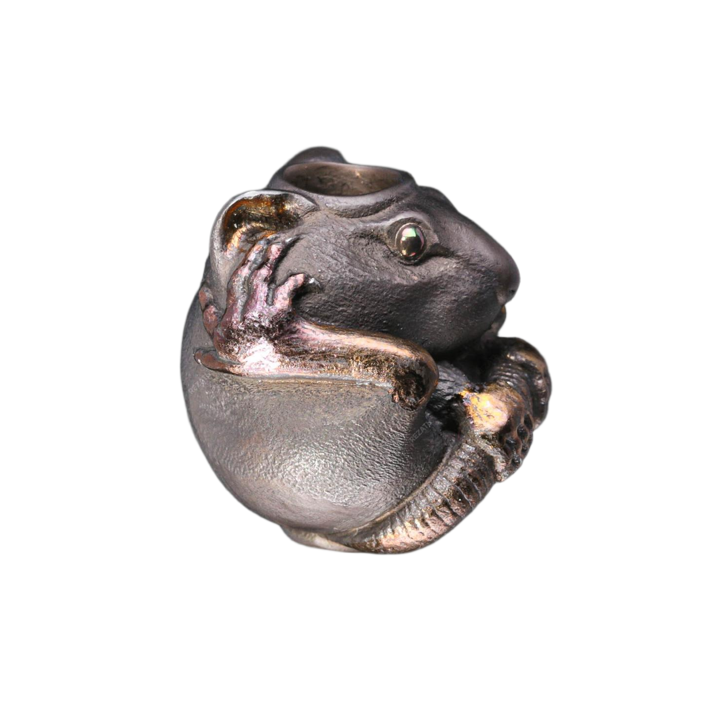 Streltsov "Netsuke - Mouse" Handmake Edc Knife Bead Tools Bead