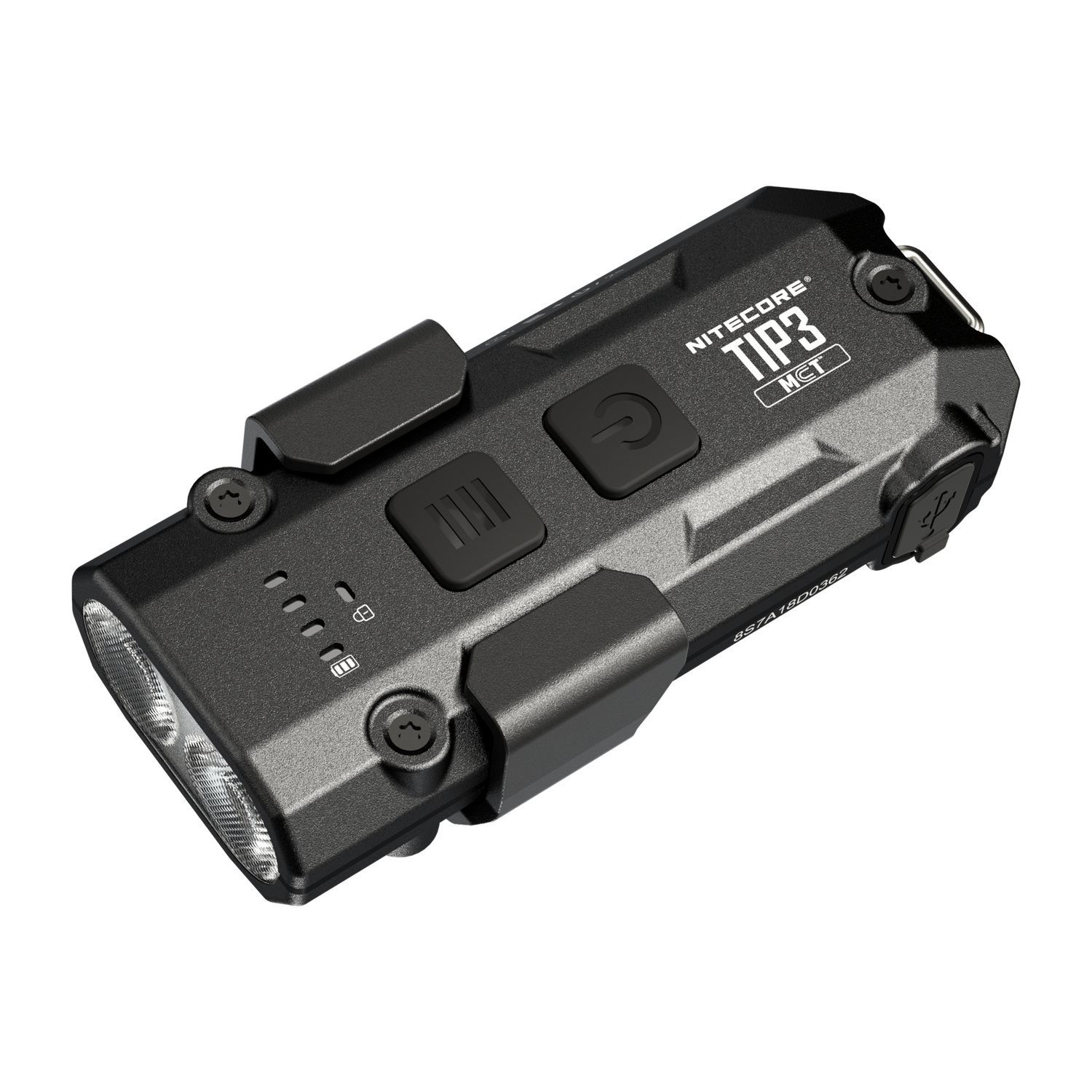 Nitecore TIP3 720 Lumen Rechargeable Keychain Flashlight Black