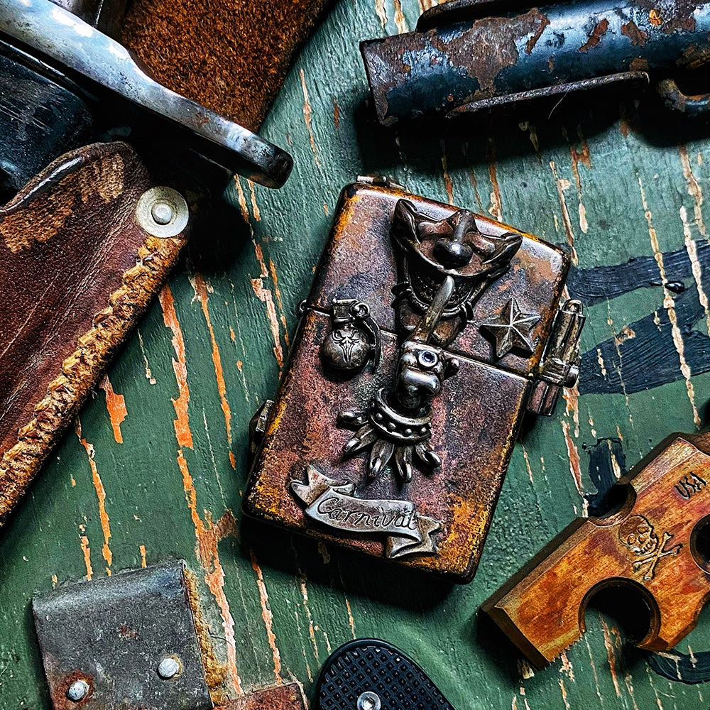 Raven Studio Custom Kerosene lighterpo Clown Handmake Lighter