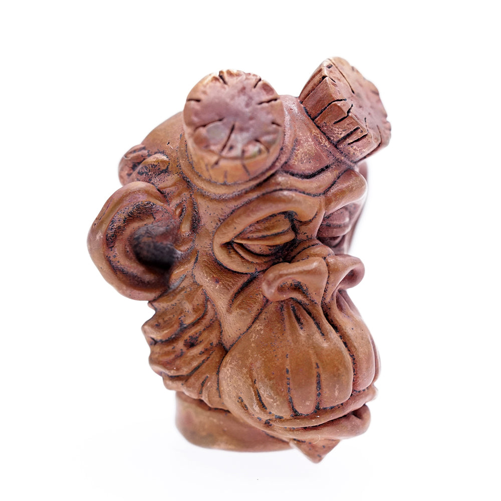 Raven Studio Funny Hellboy Monkey Pendant Copper EDC bead