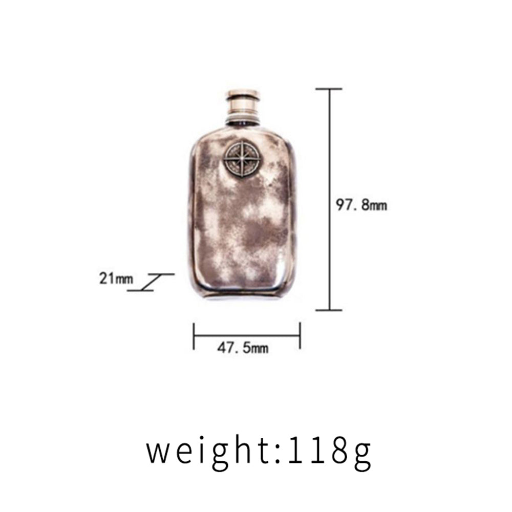 Raven Studio Handmade sterling silver wine pot travel portable wine bottle whisky