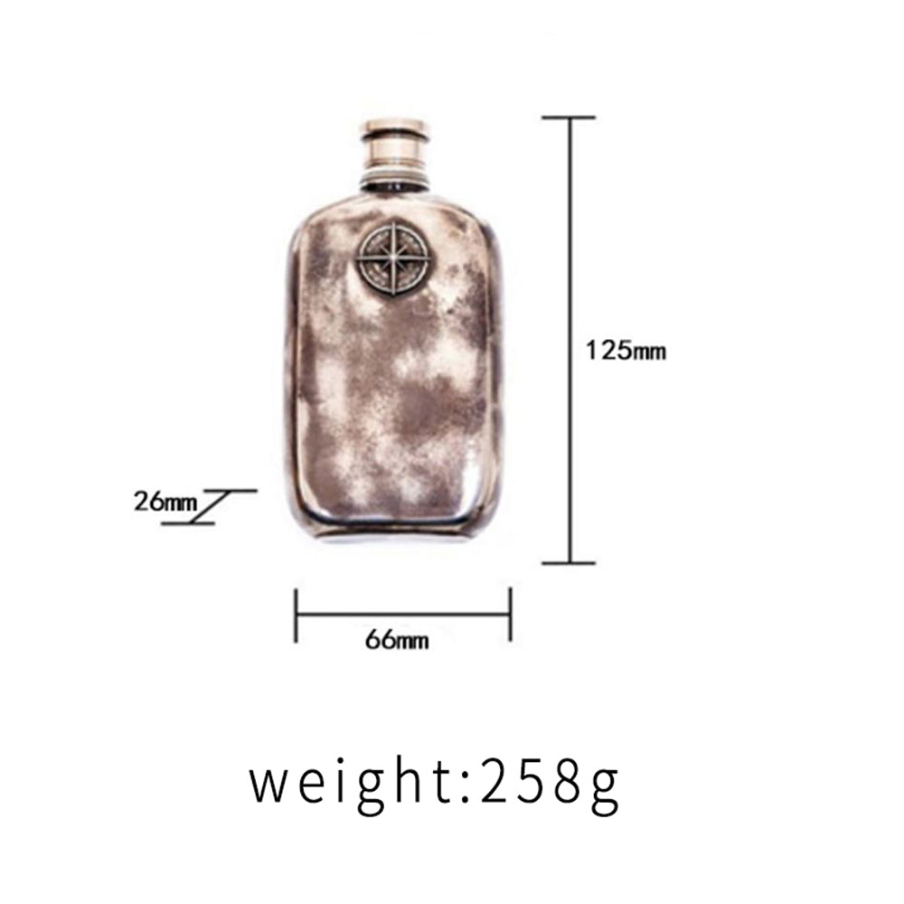 Raven Studio Handmade sterling silver wine pot travel portable wine bottle whisky