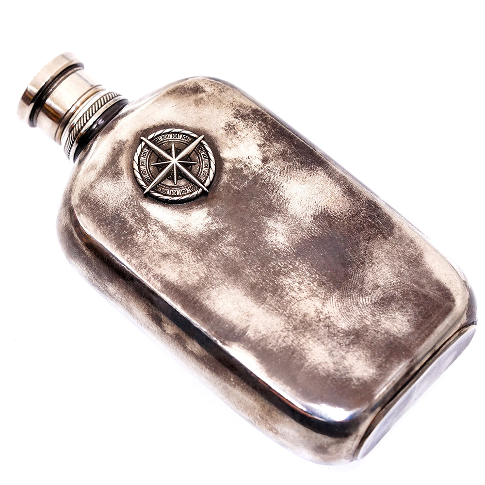Raven Studio Handmade sterling silver wine pot travel portable wine bottle whisky