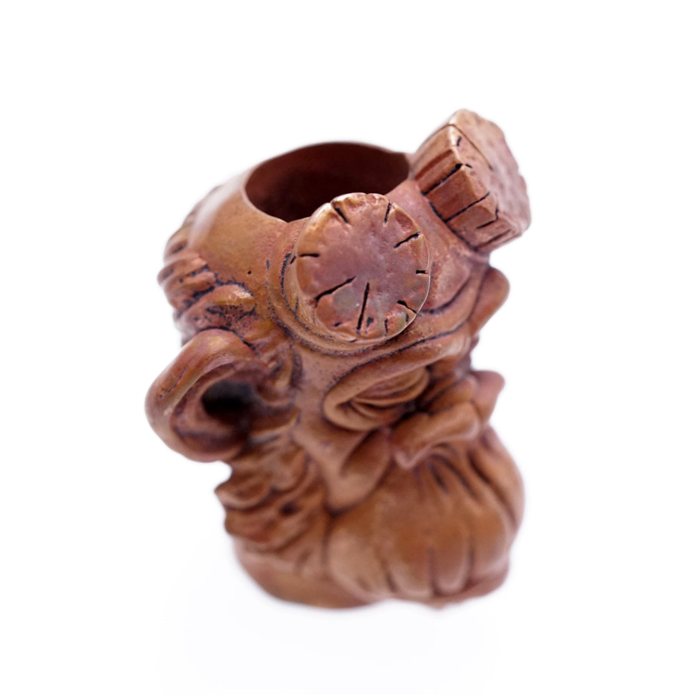 Raven Studio Funny Hellboy Monkey Pendant Copper EDC bead