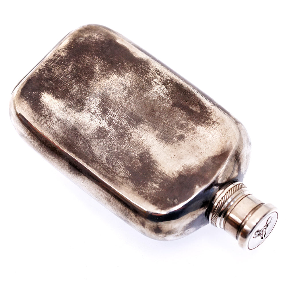 Raven Studio Handmade sterling silver wine pot travel portable wine bottle whisky