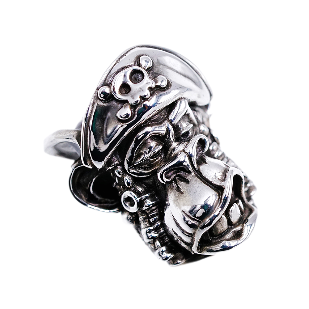 Raven Studio Pirate Monkey EDC Knife Beads Handmade Silver Lanyard Beads